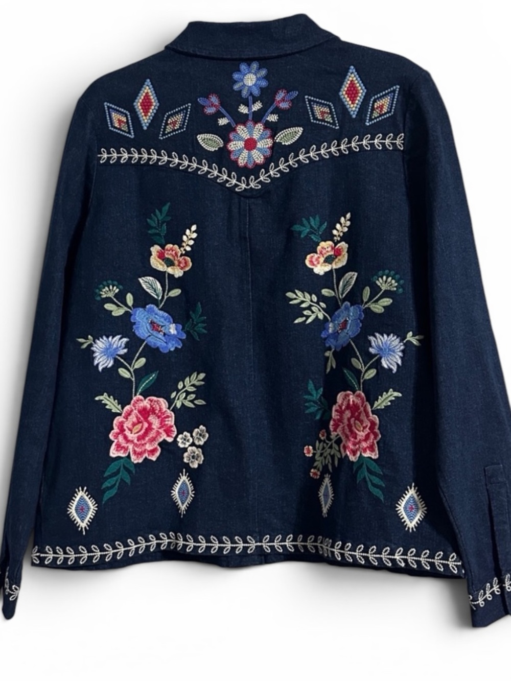 Johnny Was Western Mila beaded embroidered jacket NWT - Picture 7 of 13